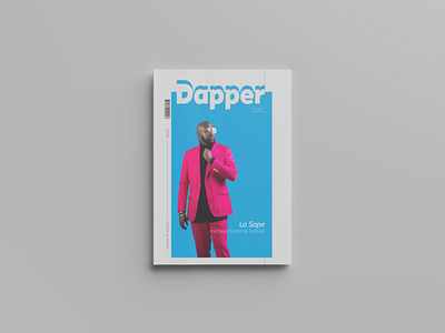 Dapper Magazine cover art branding design illustration illustrator typography web