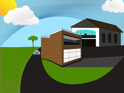 Architecture art design flat illustration illustrator vector web