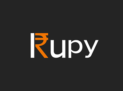 Rupy Logo Design branding design illustrator logo typography vector