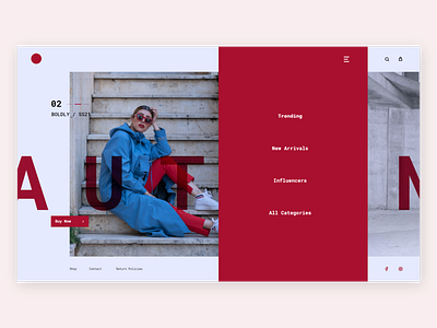 Sphere Autumn Collection - Web Design branding chrometype design editorial fashion fashion brand minimal typography ux web web design website