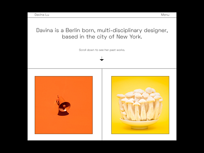 Designer Portfolio - Web version branding chrometype clean contemporary editorial homepage minimal portfolio portfolio design ui ux web