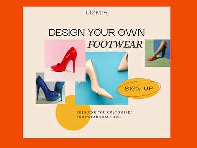 Lizmia - Homepage Design