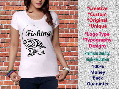 Typogrphy Motivational & Fishing tshirt designs
