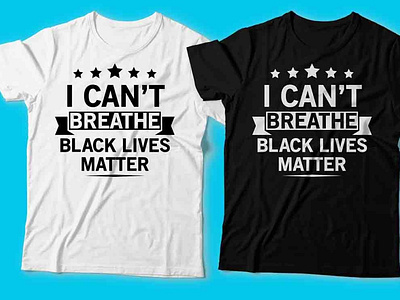 Black Lives Matter Typography Motivational T-Shirt designs
