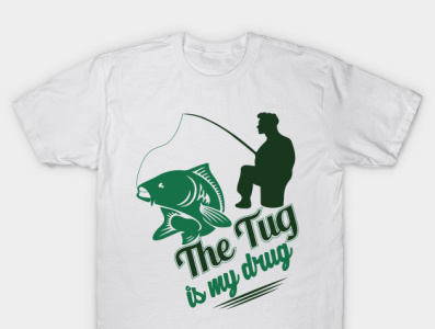 Typography fishing t-shirt T-Shirt