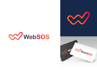 WebSos || Letter W logo design branding deisgn design illustration logo logodesign minimalist