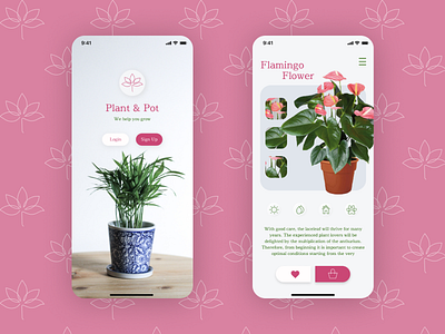 Plant Store UI app design minimal neumorphic plant ui ux