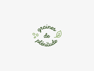 graines de plenitude branding branding and identity design graphic logo minimal