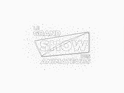 Le Grand Show des animateurs branding branding and identity logo minimal typography