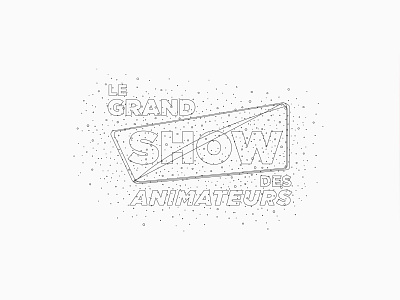 Le Grand Show des animateurs branding branding and identity logo minimal typography