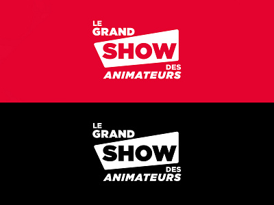Le Grand Show des animateurs branding branding and identity graphic logo minimal typography