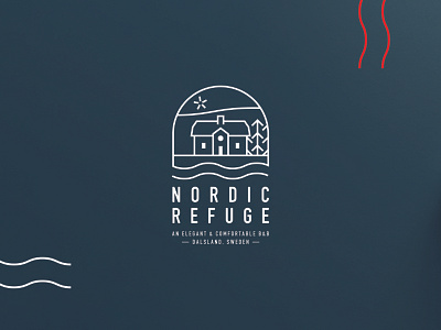 Nordic refuge branding branding and identity logo minimal typography