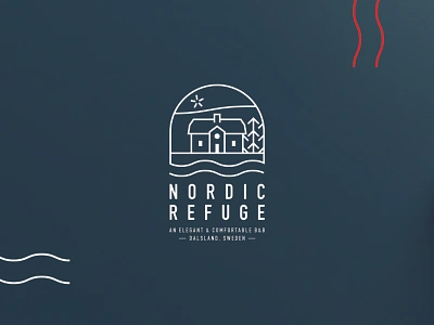 Nordic refuge branding branding and identity logo minimal typography