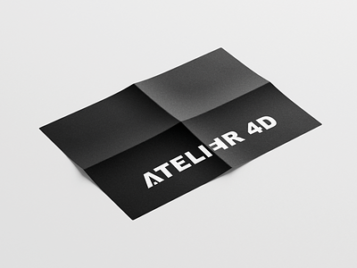 Atelier 4D branding branding and identity graphic logo minimal typography