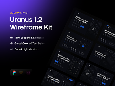 Uranus v1.2 - Wireframe Kit [BIG UPDATE]