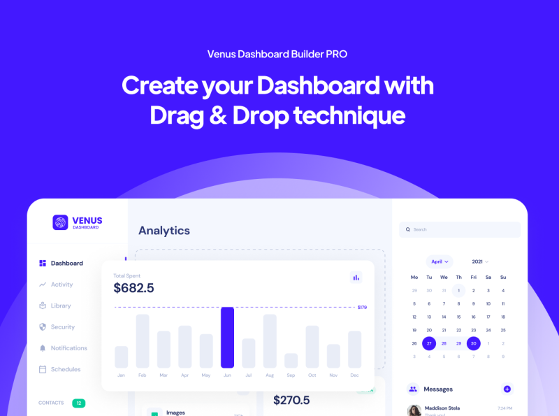 Venus Dashboard Builder by Horizon UI on Dribbble