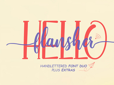 Hello Flansher Font Duo