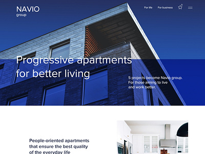 Navio Group app branding design flat minimal ui ux web website