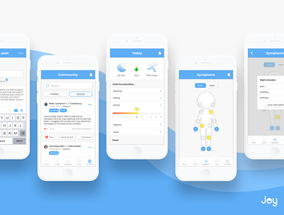 Joy - Service Design app health app healthcare mobileapp service servicedesign ui uiux