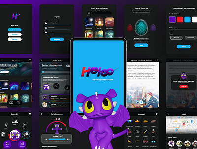 Holoo - Service Design dyslexia figma figmadesign interaction design ipad kids kidsapp kidservice service ui ui design uiux ux