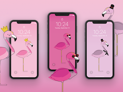 Flamingo's backgrounds