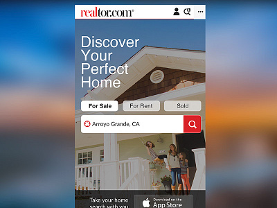 Realtor.com mDot Rebrand mobile site realtor search