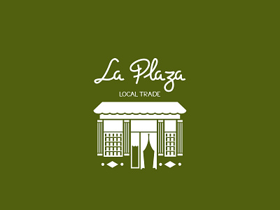 La Plaza - Local Trade Market branding challenge design dribbbleweeklywarmup grocery store illustration lettering logo logodesign vector