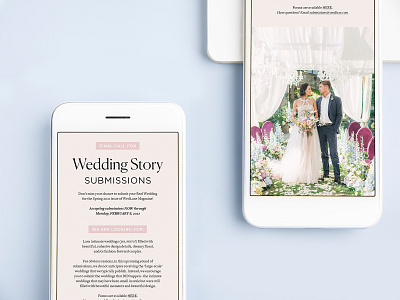 Email Design for WedLuxe Magazine