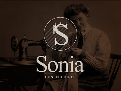 Sonia | Brand Identity branding chile costume design dressmaker graphic design identity iquique logo logotype seamstress sewing sewing machine typography