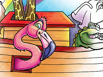 Free Coloring Page: Noah's Ark children coloring page free freebie illustration kids noahs ark