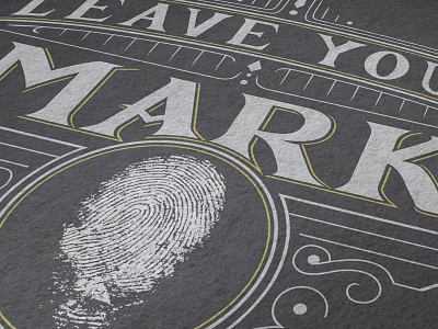 Leave Your Mark banding church design hand lettering logo marketing typography