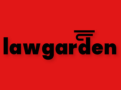 Lawgarden Logo brand brand design design illustrator mockups