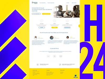 You have 24h for UX/UI 24h assurance aviva hackhaton ui ux website