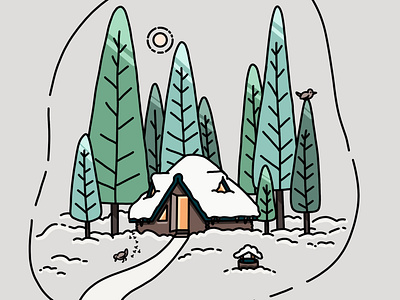 Winter cabin