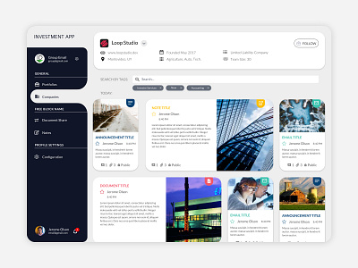 Information Platform App Design