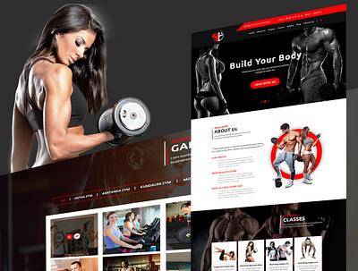 Fitness and Gym PSD Template classes fitness fitness center gym gym coach gym fitness modern personal trainer sport sports club training