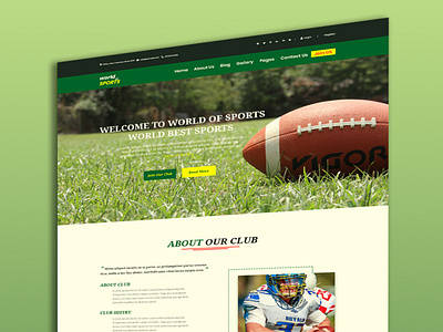 Healthy and Sport PSD Template