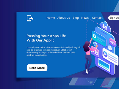 Multipurpose Landing Page Template app app agency app html5 app landing page app product landing landing page mobile app modern multipurpose landing page saas landing software