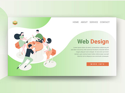 Web design Responsive Landing Page Template