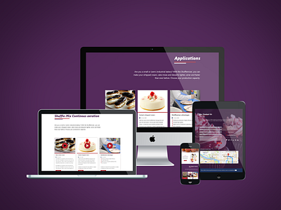 One Page PSD Template - Cake Bakery - Sweet Cake