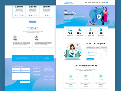 landing page design chiropractic clean clinic corona covid dental dentist doctor health hospital landing page medical medicine optician pediatric pharmacy psd