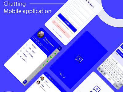 Chatting Apps blue chatting figma mobile mobile app