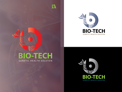 bio-tech logo branding design icon illustration illustrator instagram banner logo minimal vector