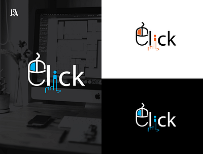 click logo branding design illustration illustrator instagram banner logo minimal vector