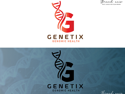 DNA logo design  I  G letter logo