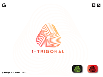 trigonal logo design branding design illustration illustrator logo minimal vector