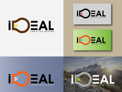 IDEAL logo design branding design illustration illustrator logo minimal vector