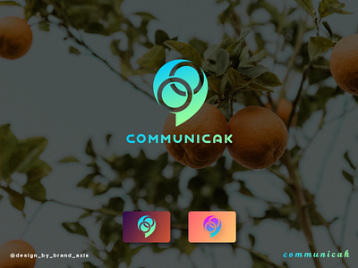 communication logo design