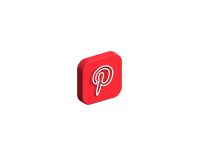 Pinterest logo 3d artist artistic artwork branding design digital art digitalart graphic design illustration logo ui