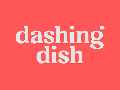 Dashing Dish cooking custom type food health lettering logodesign logotype serifs slab welness